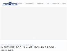 Tablet Screenshot of neptunepools.com.au